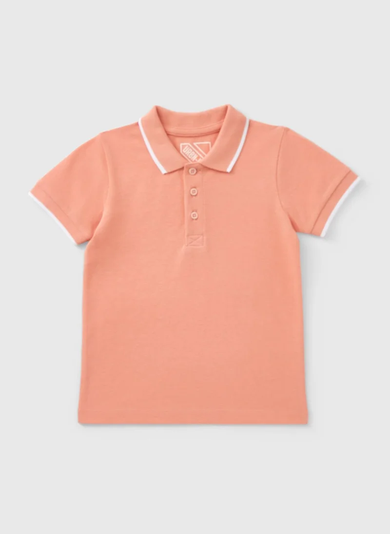 ماتلان Boys Pink Casual Polo Top